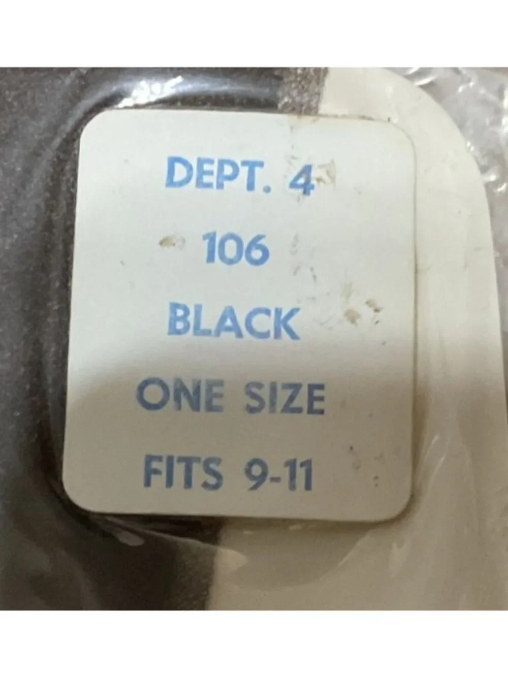 Vtg NWT Lerner Shops Fashion Value Black Nylon Tights Pantyhose Sz 9-11 Medium